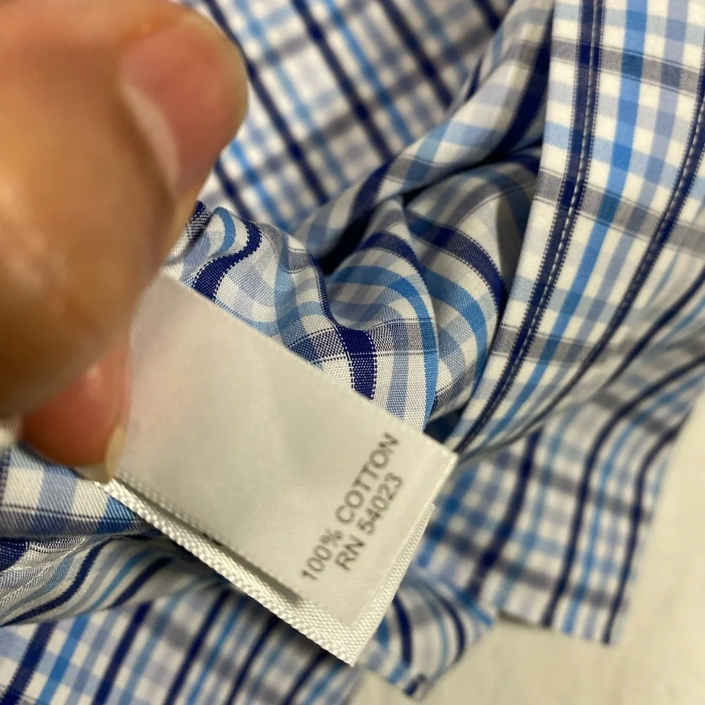 Banana republic Slim fit Shirt Button up Longsleeved Collared Non-Iron Plaid